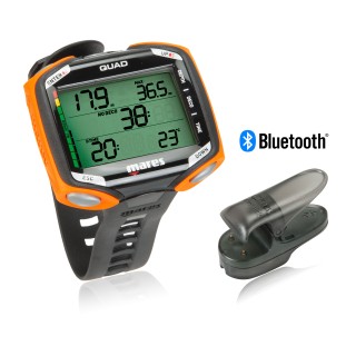 Mares Quad orange Tauchcomputer Sparset mit Bluelink Interface