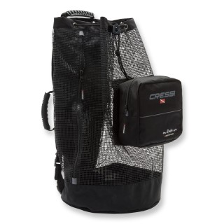 Cressi Meshbag Roatan - großer Netzrucksack, schwarz