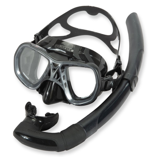 Mares Schnorselset Spyder Basic - für Freitaucher und Schorchler, schwarz