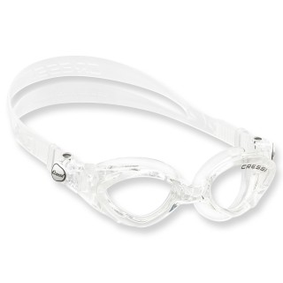 Cressi King Crab Schwimmbrille für Kinder - 7 bis 15 Jahre, clear