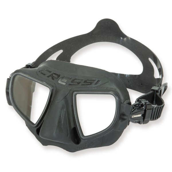 Cressi Freitauchmaske Atom - schwarz - sehr kleines Volumen