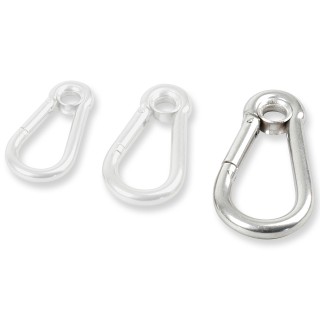Edelstahl Karabiner mit Öse 70 x 7
