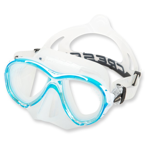 Cressi Tauchmaske Naxos - weiches Silikon, klares Silikon aquamarine