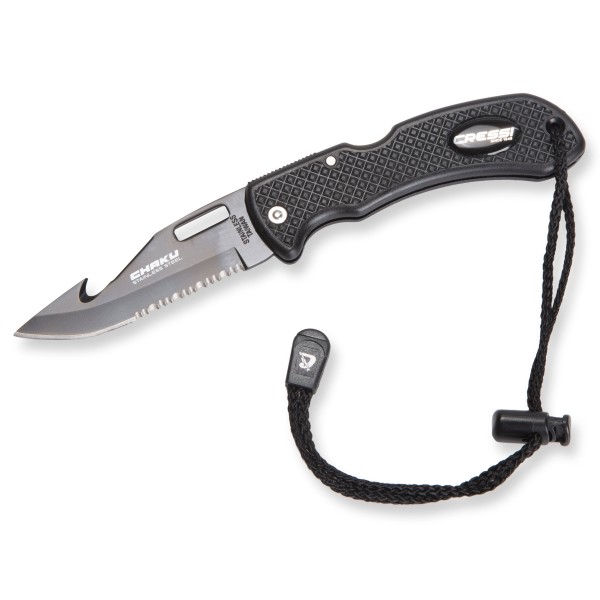 Cressi Tauchmesser Chaku - Edelstahl schwarz