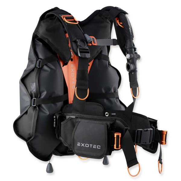 Apeks Tauchjacket Exotec orange - Alu Backplate verstellbar