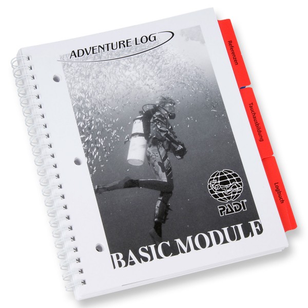 PADI Basic Module German - Logbucheinlagen