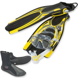 Cressi Tauchset Thor - mit Trockenschnorchel, super Vortrieb