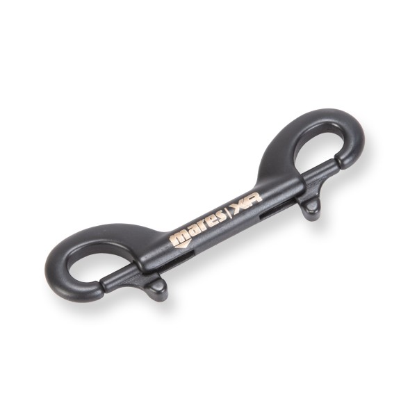 Mares Doppelkarabiner (Double Ender) Keramik, 90 mm, schwarz