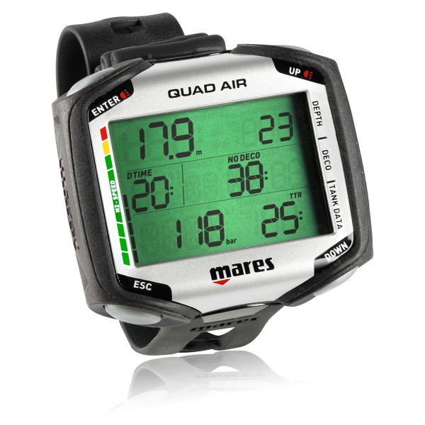 Mares Quad AIR Tauchcomputer ohne Sender - großes Display