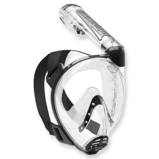 Cressi Duke - Vollgesichtsmaske mit Trockenschnorchel, schwarz