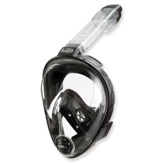 Tusa Vollgesichtsmaske mit Trockenschnorchel - schwarz UM8001