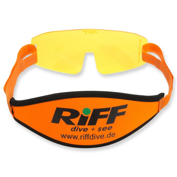 Riff Gelbfilter für Tauchmasken - mit Band