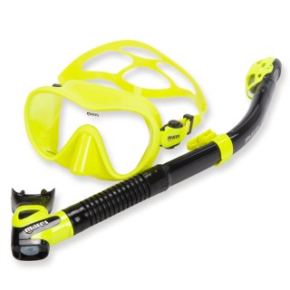 Mares Schnorchelset Tropical Dry - mit Trockenschnorchel, gelb