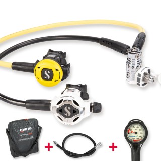 Scubapro MK25 EVO S620 Ti mit S270 Oktopus - Komfort Set weiß