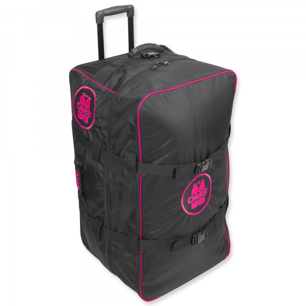 OMS Roller Bag - riesiger, sehr leichter Rollenrucksack - 145 Liter, pink