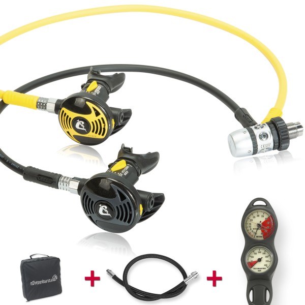 Cressi XS2 AC2 de luxe Sparset - geprüft und montiert