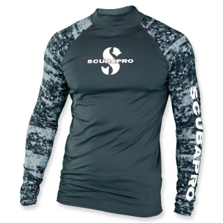 Scubapro Rash Guard Graphite - Herren langarm UPF 50