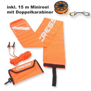 Divestore Safety Set mit Signal-Boje und 15 m Mini Reel