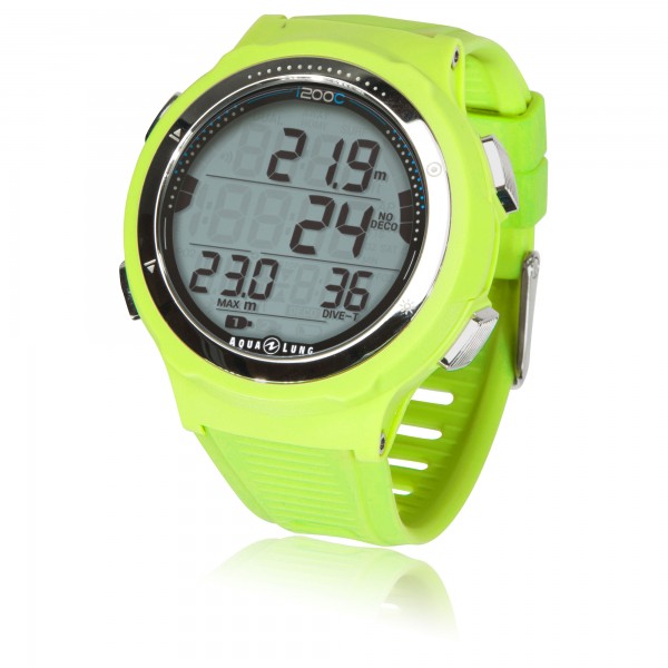 Aqualung Tauchcomputer I200C lime - Uhrenformat mit Bluetooth Funktion