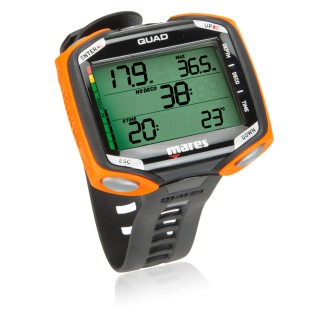 Mares Quad orange Tauchcomputer - sehr großes Display, Sonderedition
