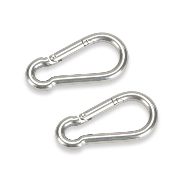 Edelstahl Karabiner 50 x 5 im 2er Set