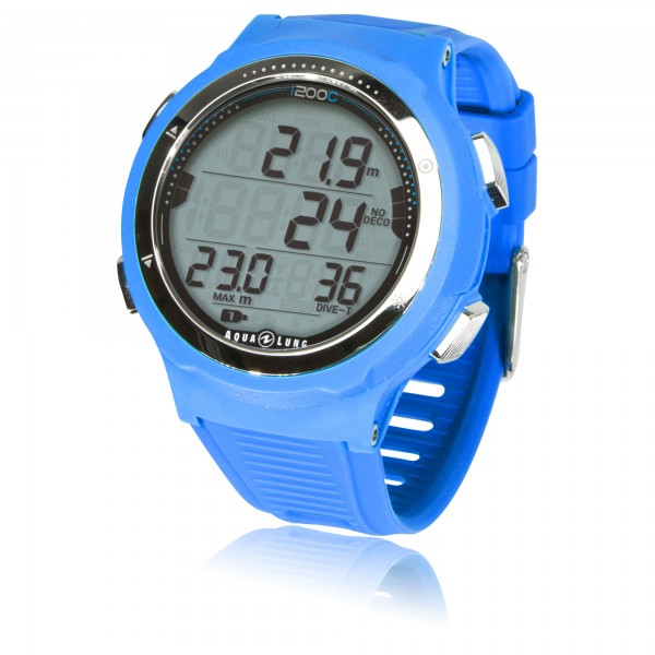 Aqualung Tauchcomputer I200C blau - Uhrenformat mit Bluetooth Funktion