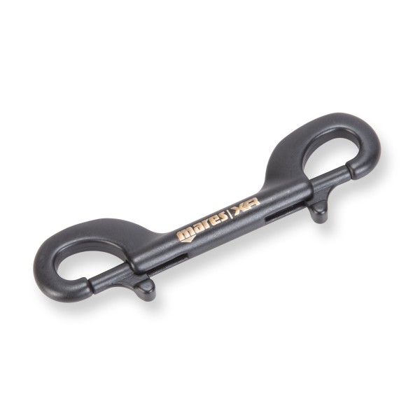 Mares Doppelkarabiner (Double Ender) Keramik, 100 mm, schwarz