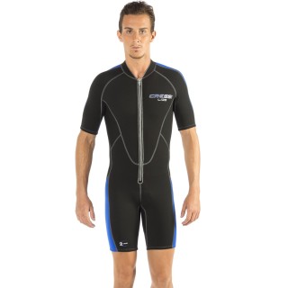 Cressi Shorty Lido - 2 mm Neopren, Herren schwarz blau