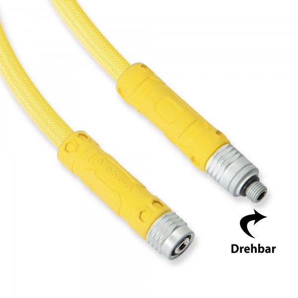 Apeks Mitteldruckschlauch 90 cm - Miflex mit Drehgelenk