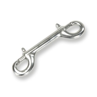 Edelstahl Doppelkarabiner (Double Ender) 3 1/2