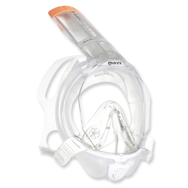 Mares Sea Vu Dry plus - Schnorchelmaske mit Trockenschnorchel, white clear