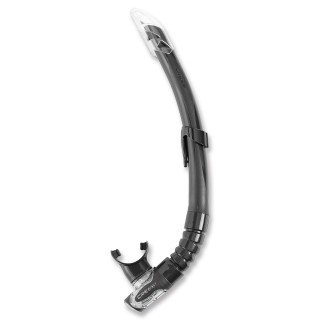 Cressi Ventilschnorchel Gamma - mit Spritzschutz, schwarz