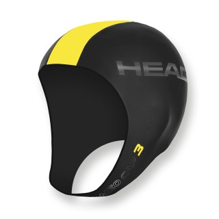 Head Badehaube aus 3mm Neopren - warm und bequem, gelb
