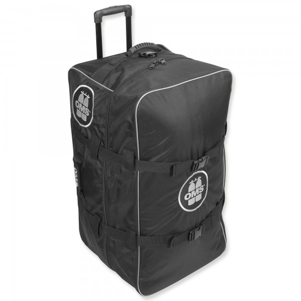 OMS Roller Bag - riesiger, sehr leichter Rollenrucksack - 145 Liter, graues LOGO