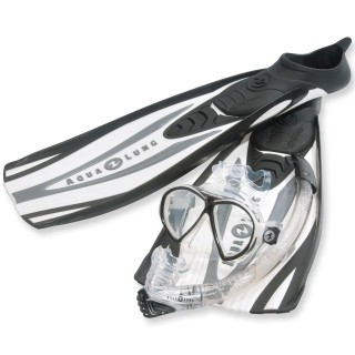 Exklusives Aqualung Schnorchelset White Express