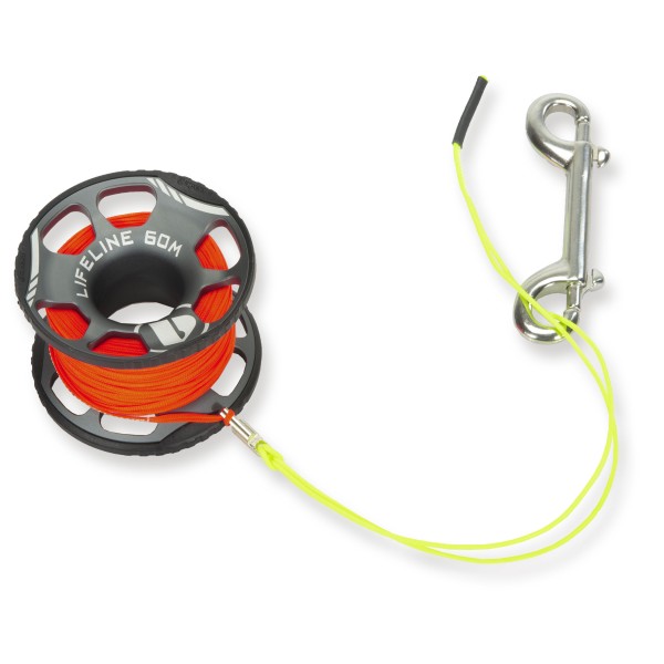 Apeks Lifeline Spool - 60 Meter mit Doppelkarabiner