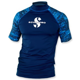 Scubapro Rash Guard Aegean - Herren kurzarm UPF 50