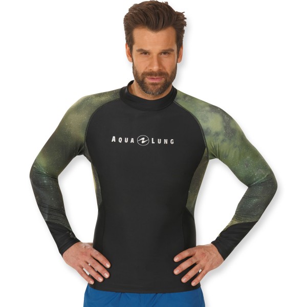 Aqualung Rashguard Galactic Men Langarm - camo UPF 50