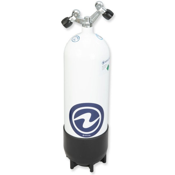 Aqualung 10-Liter Tauchflasche mit TAG-Doppelventil