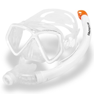 Scubapro Schnorchelset Pantai weiß - mit Ventilschnorchel