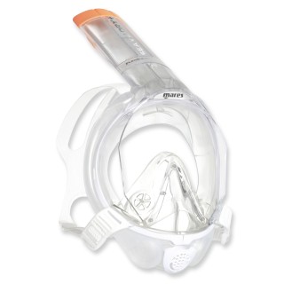 Mares Sea Vu Dry plus - Schnorchelmaske mit Trockenschnorchel, white clear