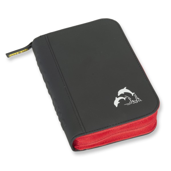 Travel Sub-Book von sub-base - Delfine, schwarz roter Reißverschluss