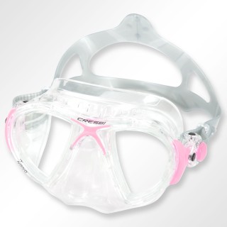 Nano Crystal - Maske mit sehr kleinem Volumen von Cressi, pink