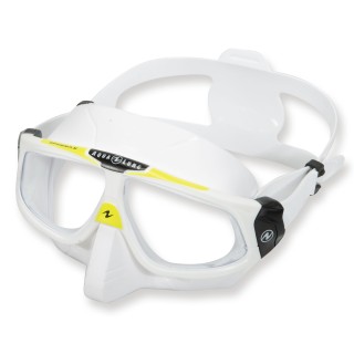 Aqualung Sphera X white yellow - Freitauchmaske + Schwimmbrille
