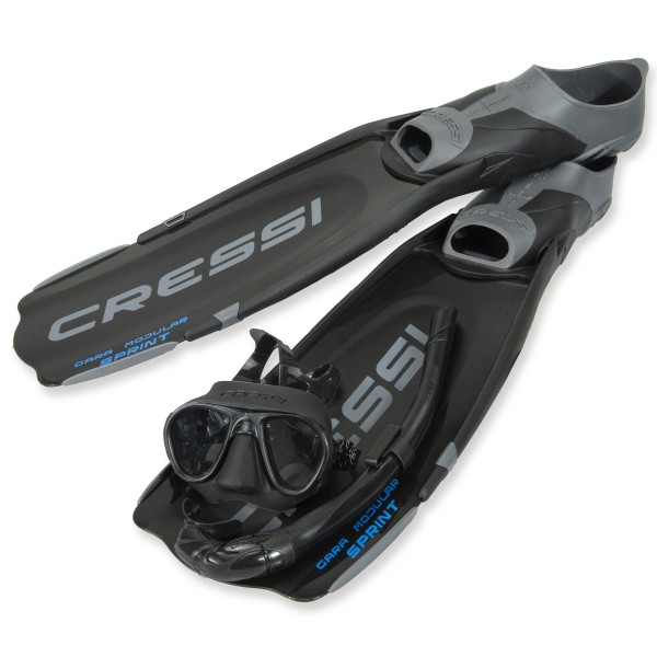 Cressi Freitauchset Gara Sprint - für Einsteiger schwarz