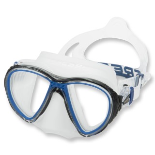 Cressi Tauchmaske Quantum blau - klares Silikon