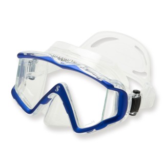 Scubapro Maske Crystal VU - blau, klares Silikon