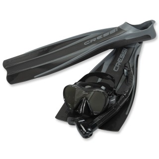 Cressi Schnorchelset Gozo - mit Trockenschnorchel - TOP Vortrieb