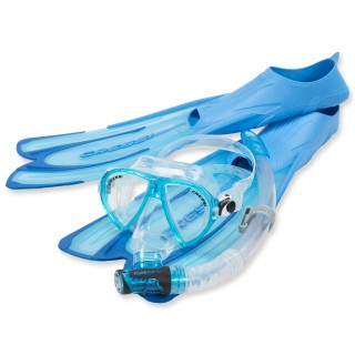 Cressi Schnorchelset Agua Ocean - für Erwachsene, tolle Passform