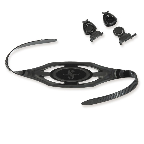Scubapro Sparset Maskenband und Schnallen - schwarz